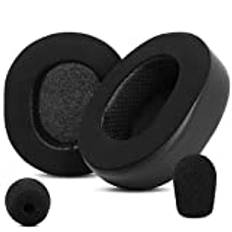 Arctis 7P Earpads uppgraderad gel öronkudde ersättning kompatibel med SteelSeries Arctis 7P 7P+/Arctis 5/Pro/Audio ATH M50 M50X M40X M50XBT /Hyper X Cloud II Cloud 1-hörlurar (svart)