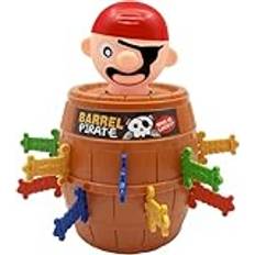 Chausa Pop Up Pirate Brädspel - Mini Classic Piratspel för Barn och Familj, Popup-Spel för Förskolebarn från 4 År