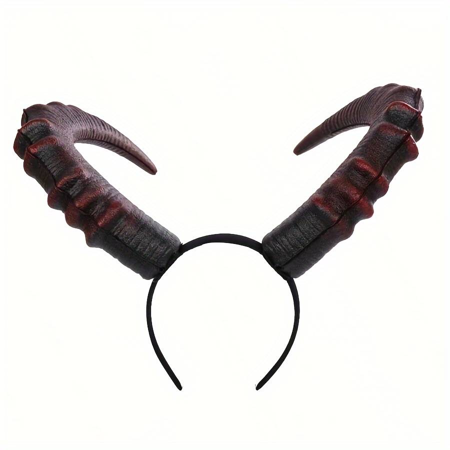 1pc Street Style Devil Horn Headband - Theme Party Accessory, Suitable For Halloween, Carnival & - Lightweight And , Halloween Costume
