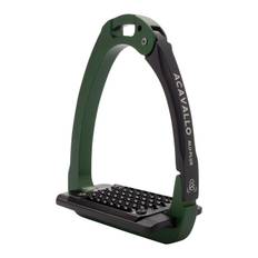 Aluminium Stirrup With Laterally Opening - Hunter Green - OS