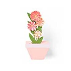 Sizzix Thinlits stansnings mallar 9 st 664360 blomkruksdekoration av Georgie Evans, flerfärger, en storlek