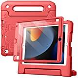 JETech Barnfodral för iPad 9:e/8:e/7:e Gen. 10,2", Inbyggt Skärmskydd, Röd