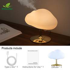 Cloud Aroma Essential Oil Diffuser 270ml Usb Luftfuktare Med LED Färg Nattljus För Aromaterapi Spa Hem White cloud