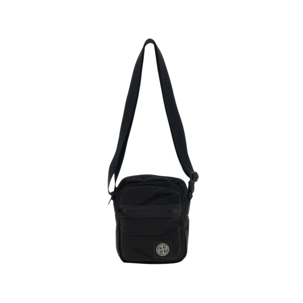 Stone Island Cross Body Bag - Tasker - Herre - Sort - ONE SIZE - Uld