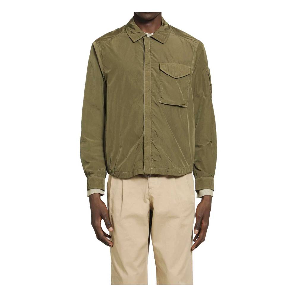 C.P. Company Chrome-R Zipped Lens Overshirt - Jakker - Herre - Grøn - 2XL - Uld
