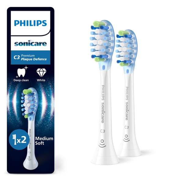 Philips Sonicare C3 HX9042/87 mellemstore bløde børstehoveder (2 stk.)