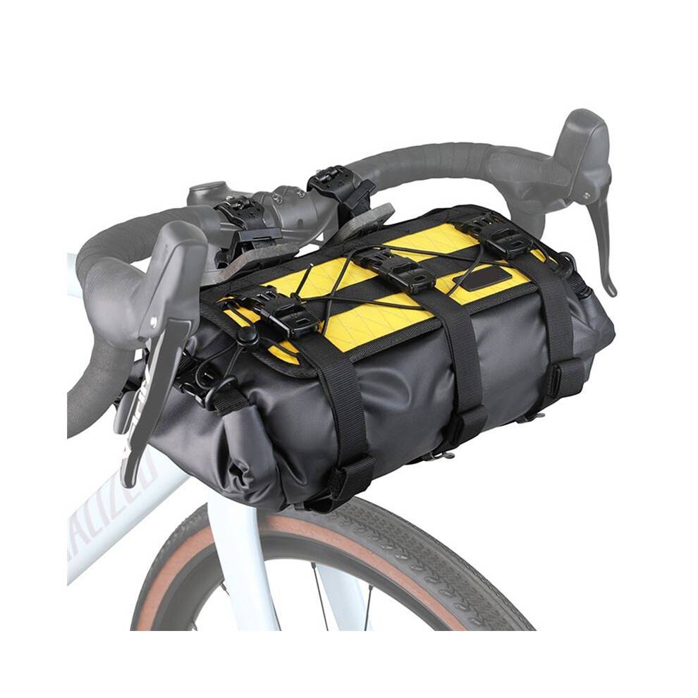 Waterproof Bike Handlebar Bag Adjustable Capacity, Removable Dry Bag for MTB, Road & Gravel Biking, Front Cycling Pack C