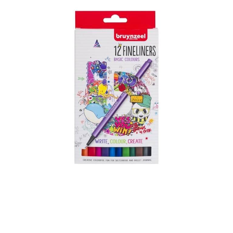 Bruynzeel - Fineliner set - 12st