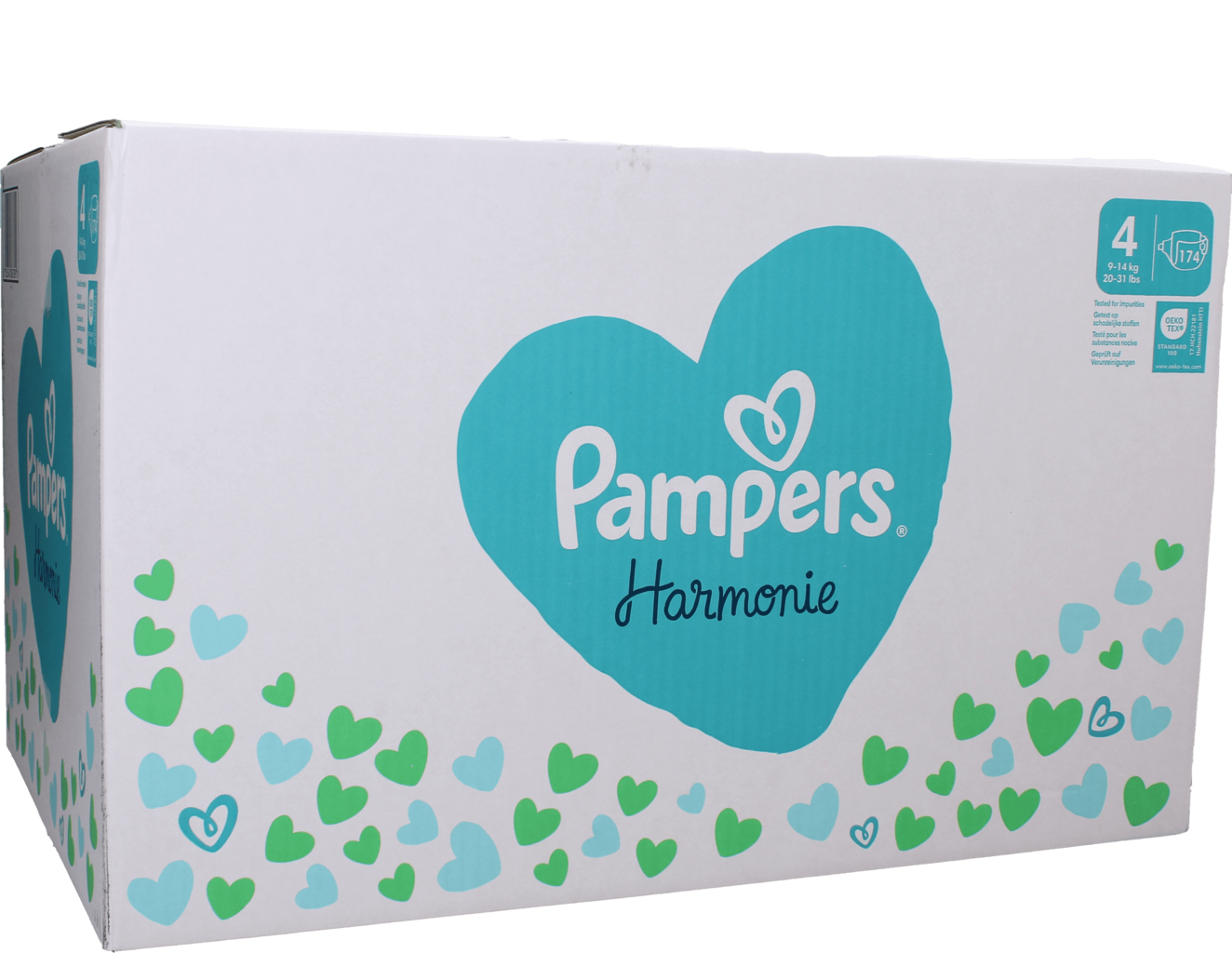 Pampers Blöjor Harmonie stl. 4, 174 st.