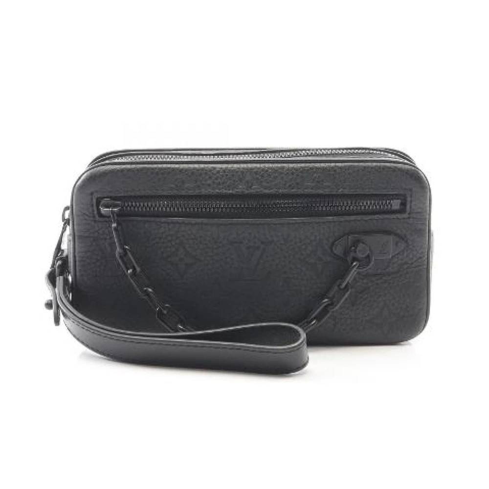 Louis Vuitton Vintage - Pre-owned Pochette Volga Monogram Taurillon Clutch Bag Vintage - Herr - ONE Size - Läder