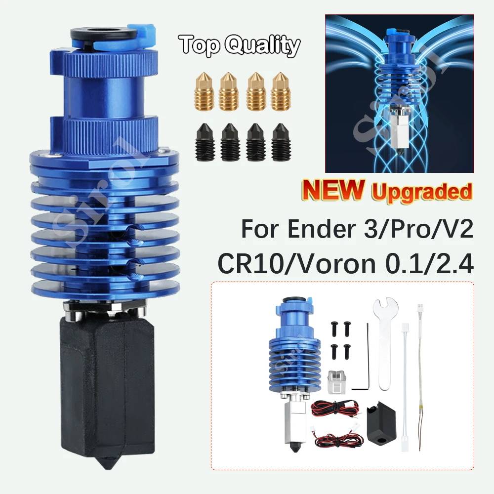 Upgrade V6 Hotend Kit For Creality Ender 3/Ender 3 PRO/Ender 3 V2/CR10/VORON 2.4/Prusa Hi-End Extruder J-head TZ-V6 Hot End