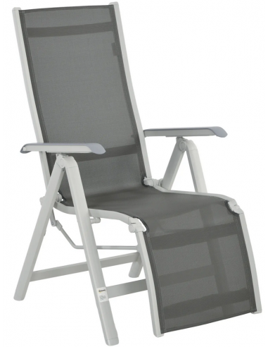 Positions havestol i aluminium og tekstil H108 cm - Grå/Mørkegrå