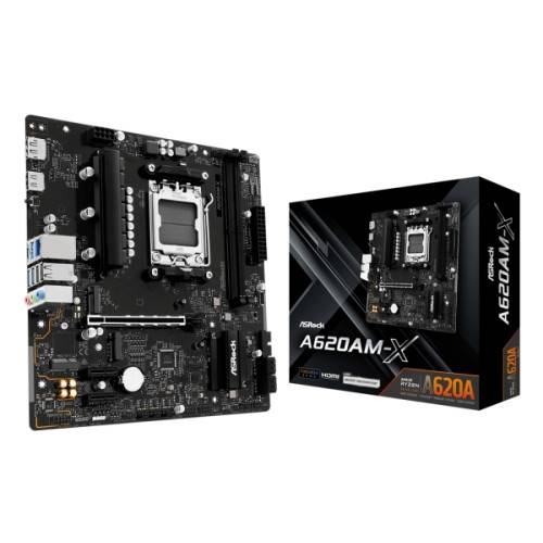 ASRock A620AM-X - moderkort - micro ATX - Socket AM5 - AMD A620A