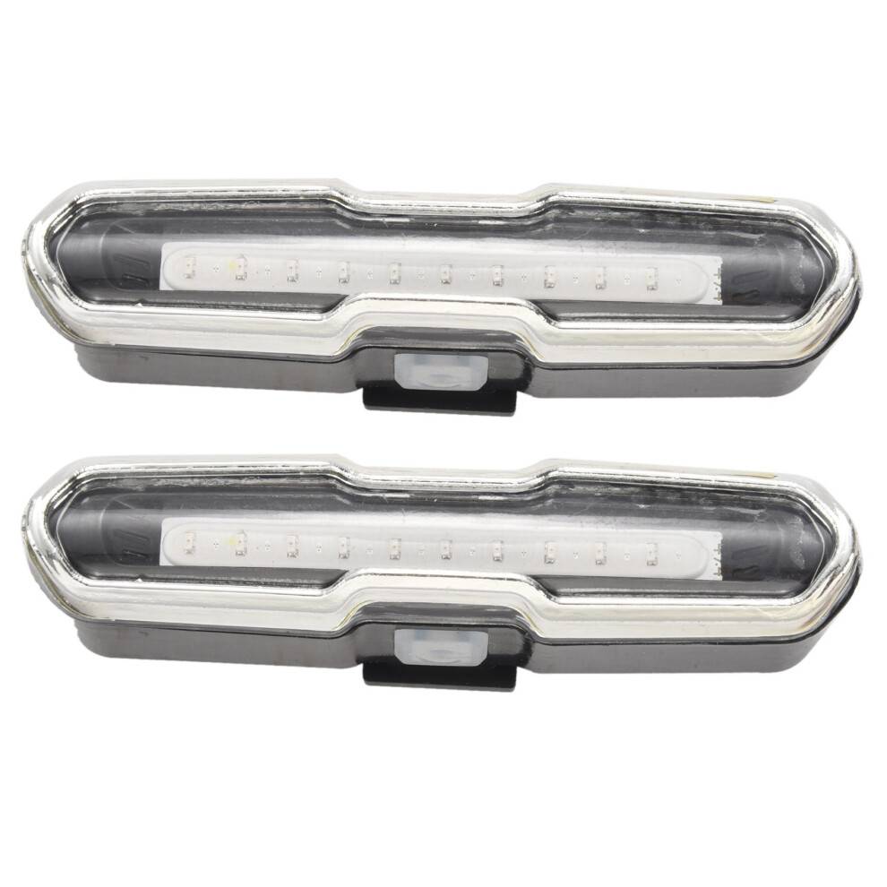 2X LED Bike Tail Light Red & USB Rechargeable Waterproof Super Bright Multipurpose Emergency Light