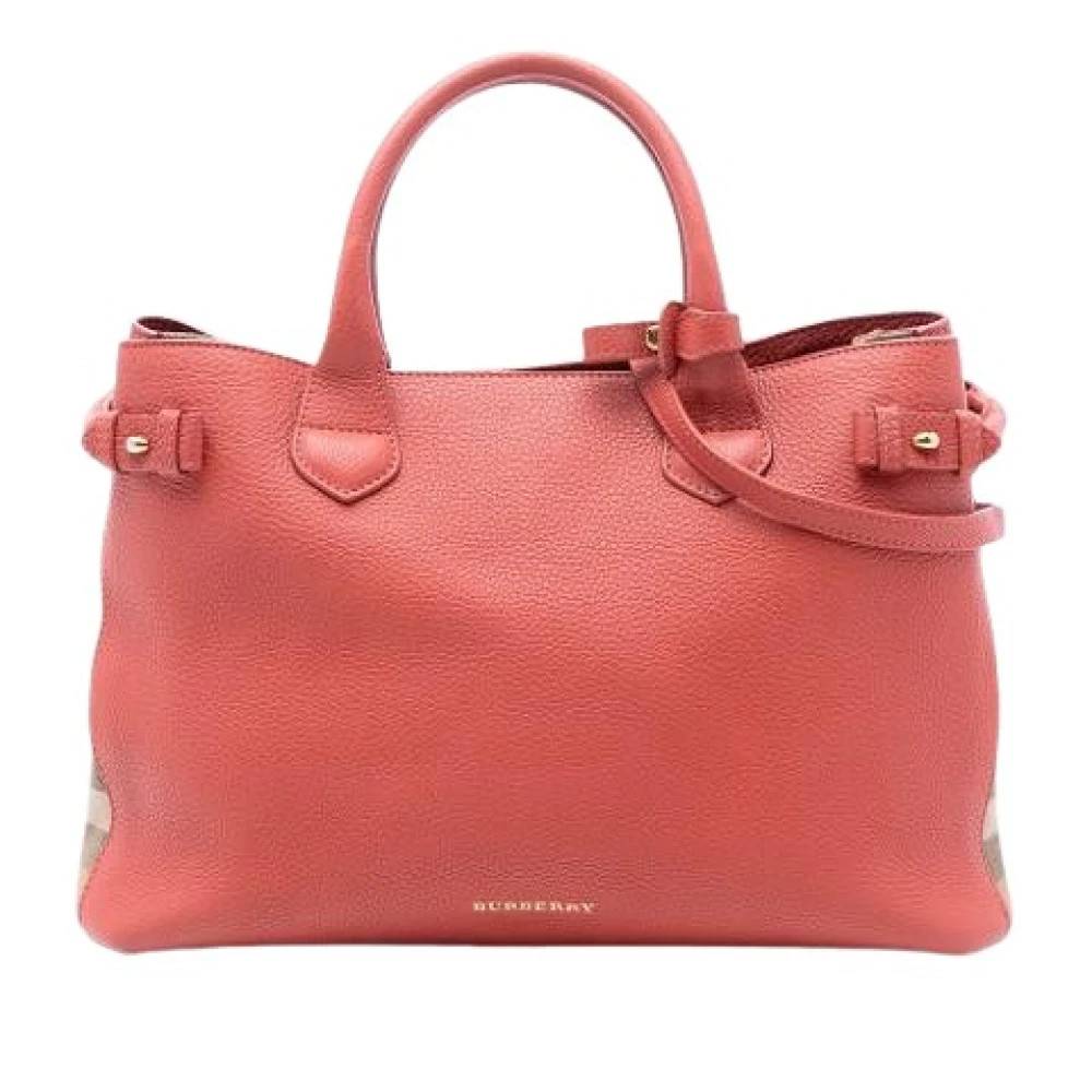 Burberry Vintage - Pre-owned Banner Satchel Vintage - Dam - ONE Size - Läder