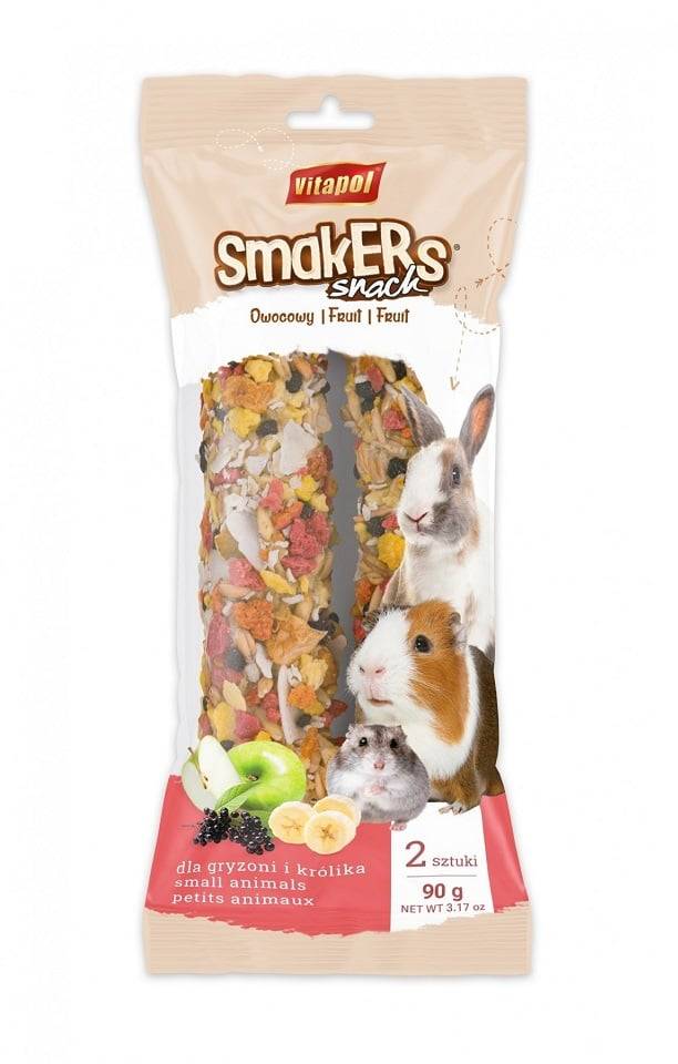 VITAPOL Smakers fruktig för gnagare och kanin folie 90 g