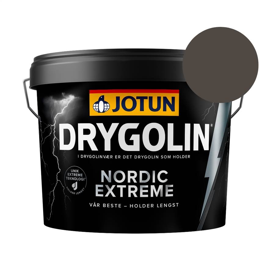 TILBUD: Jotun Drygolin Nordic Extreme 2,7 l. Farve: 0175 Tjærebrun.