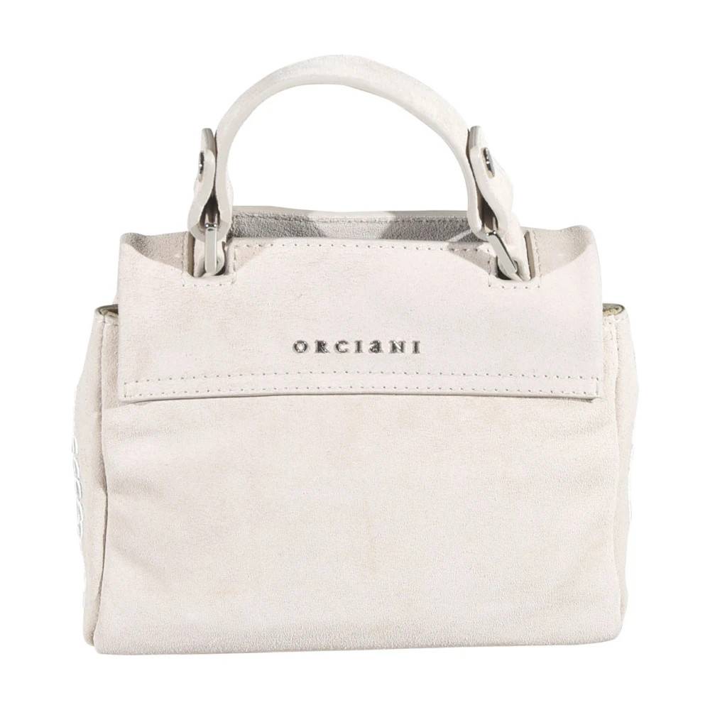 Orciani Sveva Soft Mini Bag - Tasker - Dame - Hvid - ONE SIZE - Bomuld