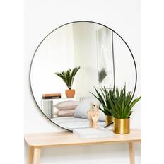 KAILA Round Mirror - Edge Black 110 cm Ø