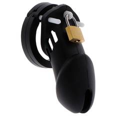 HIDDEN DESIRE – EXTREME CHASTITY COCK CAGE SILICONE SIZE L BLACK