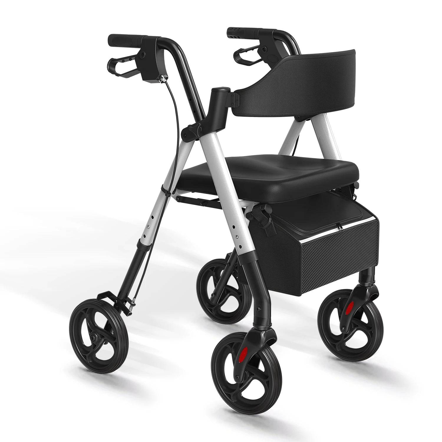 Rollator för dig med nedsatt balans och rörlighet - Silver
