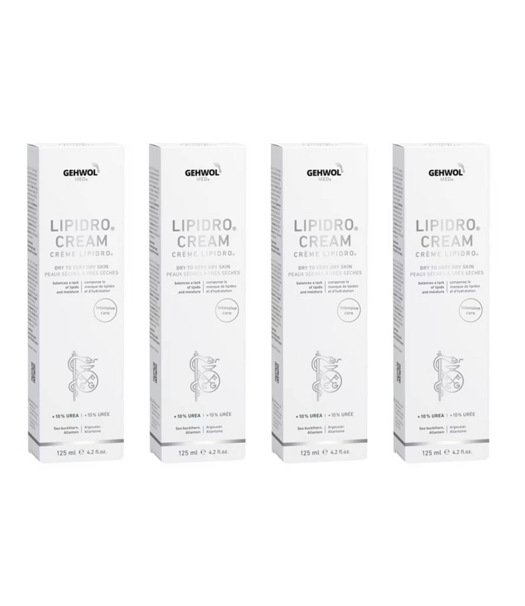 4 x Gehwol med Lipidrocreme, 125ml