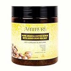 Pure Coffee Arabica Anti-celluliter Exfolierande Dödahavssaltskrubb för ansikte Kropp Ben & fot Bäst återfuktande stretchmärken Rynkor Åderbråck Behandling Ökar cirkulationen för män och kvinnor