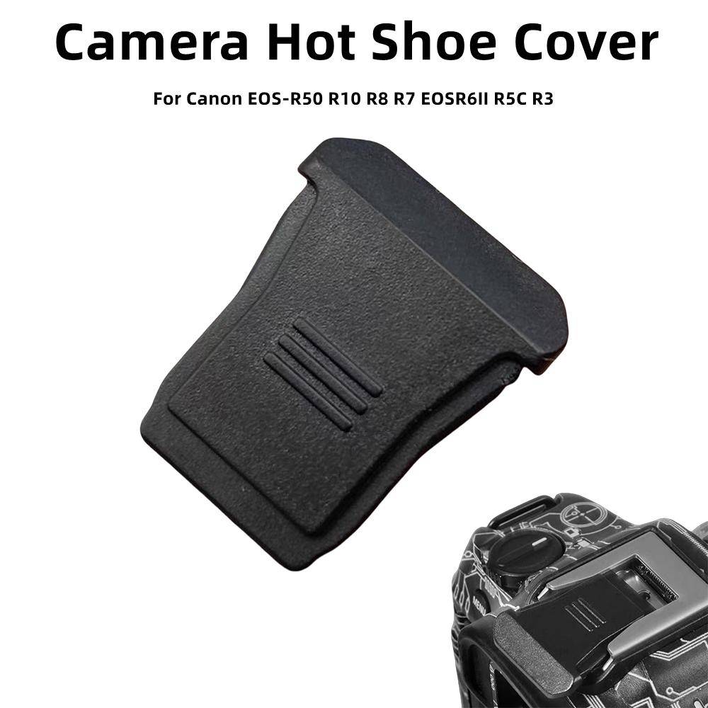 For Canon R Series EOS-R50 R10 R8 R7 EOSR6II R5C R3 Mirrorless Camera Hot Shoe Cover Replace Hotshoe Cap Protector Adapter svart