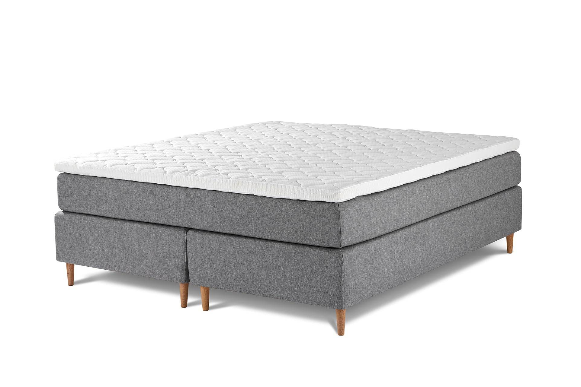 Jacobsen Plus Beds – Kontinental seng, Grå 180 x 200 cm / Medium-medium - Jacobsen Plus