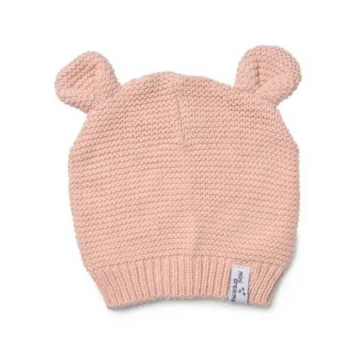 MINI DREAMS Cute Stickad Mössa Rosa 0-3 mån