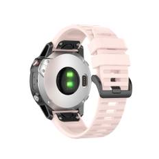 Gummi Smart Watch Armbånd til Garmin Fenix 6/5, 22mm- Pink