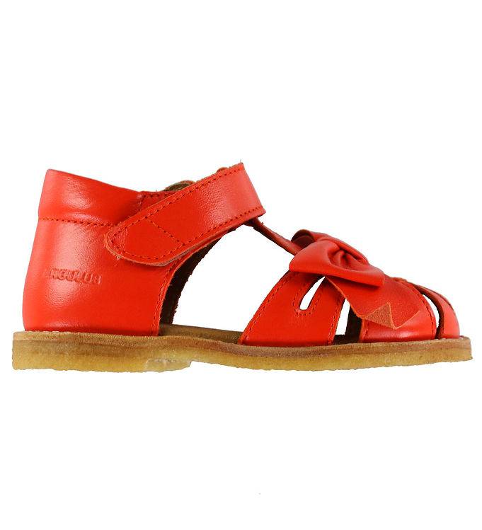 Angulus Sandaler m. Rosett - Coral - Angulus - 21 - Sandal