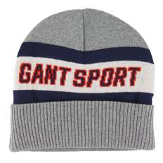 GANT Mössa - Ull/Bomull - Dubbel - Sport - Grey Melange - GANT - One Size - Mössa