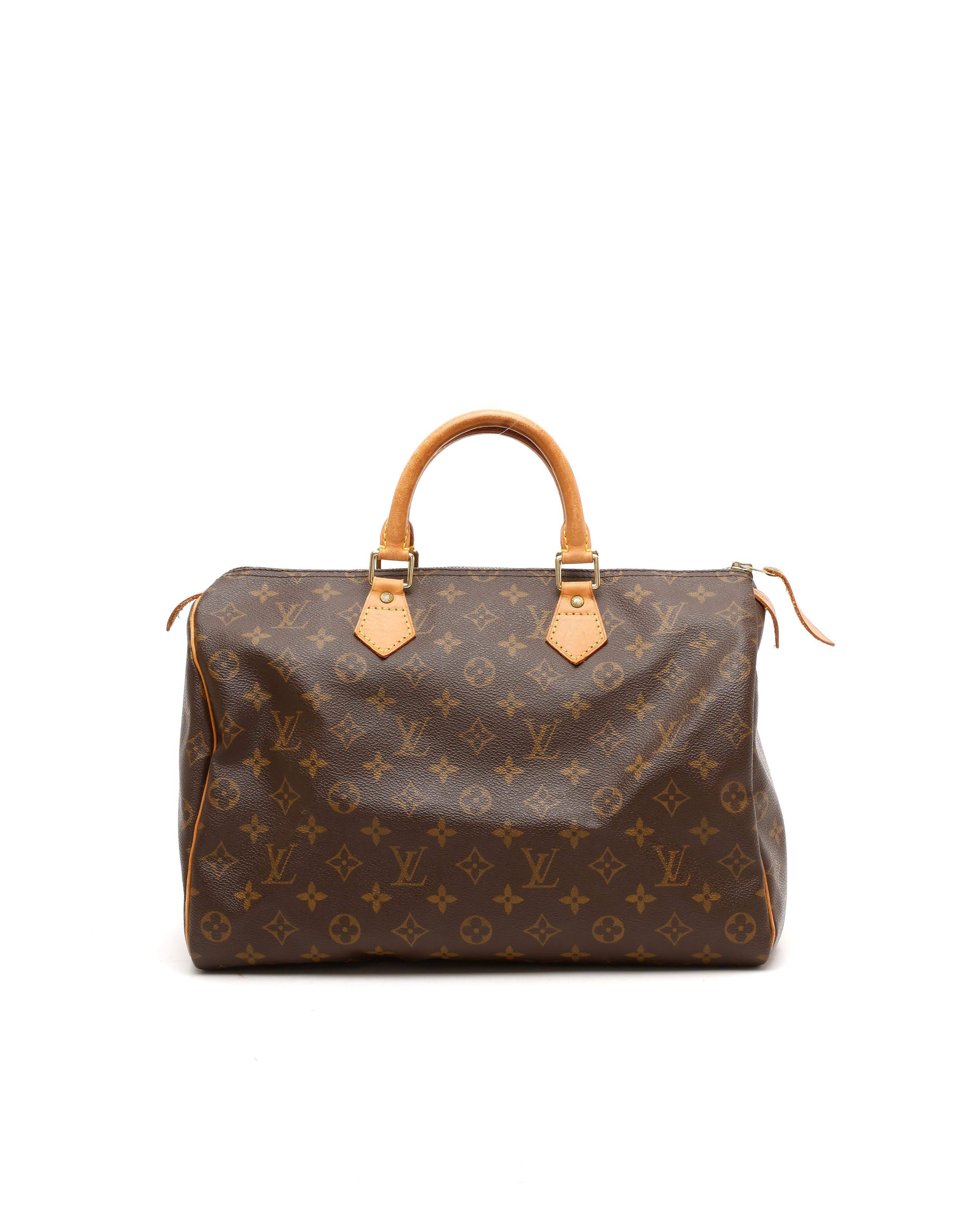 Louis Vuitton Monogram Speedy 35 Bag - Brown (One Size)