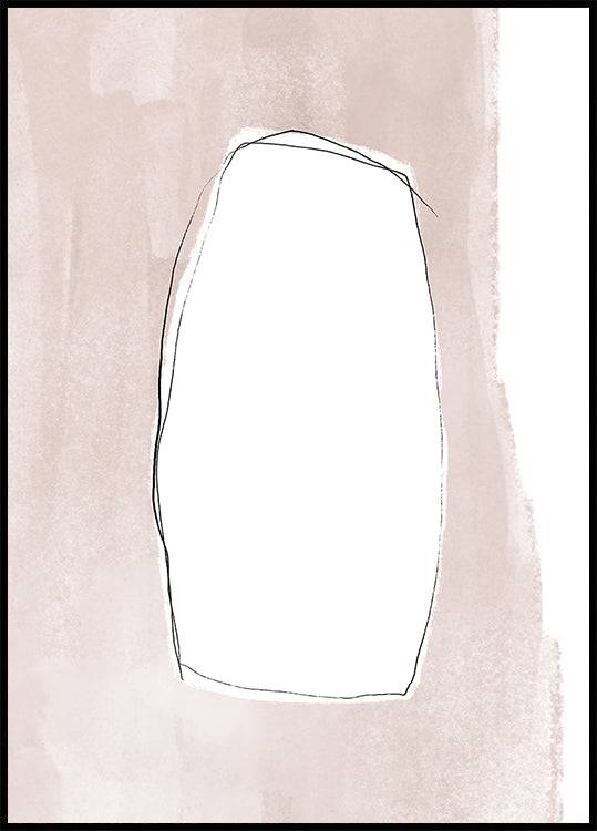 Framed Void (30x40cm) - Plakater > Konstaffischer, Linjekonst Posters, Abstrakta Posters, Illustrationsposters