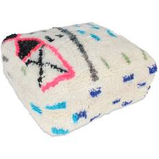 Sittpuff - Marockansk Beni Ourain (Storlek: 60 x 60 cm)