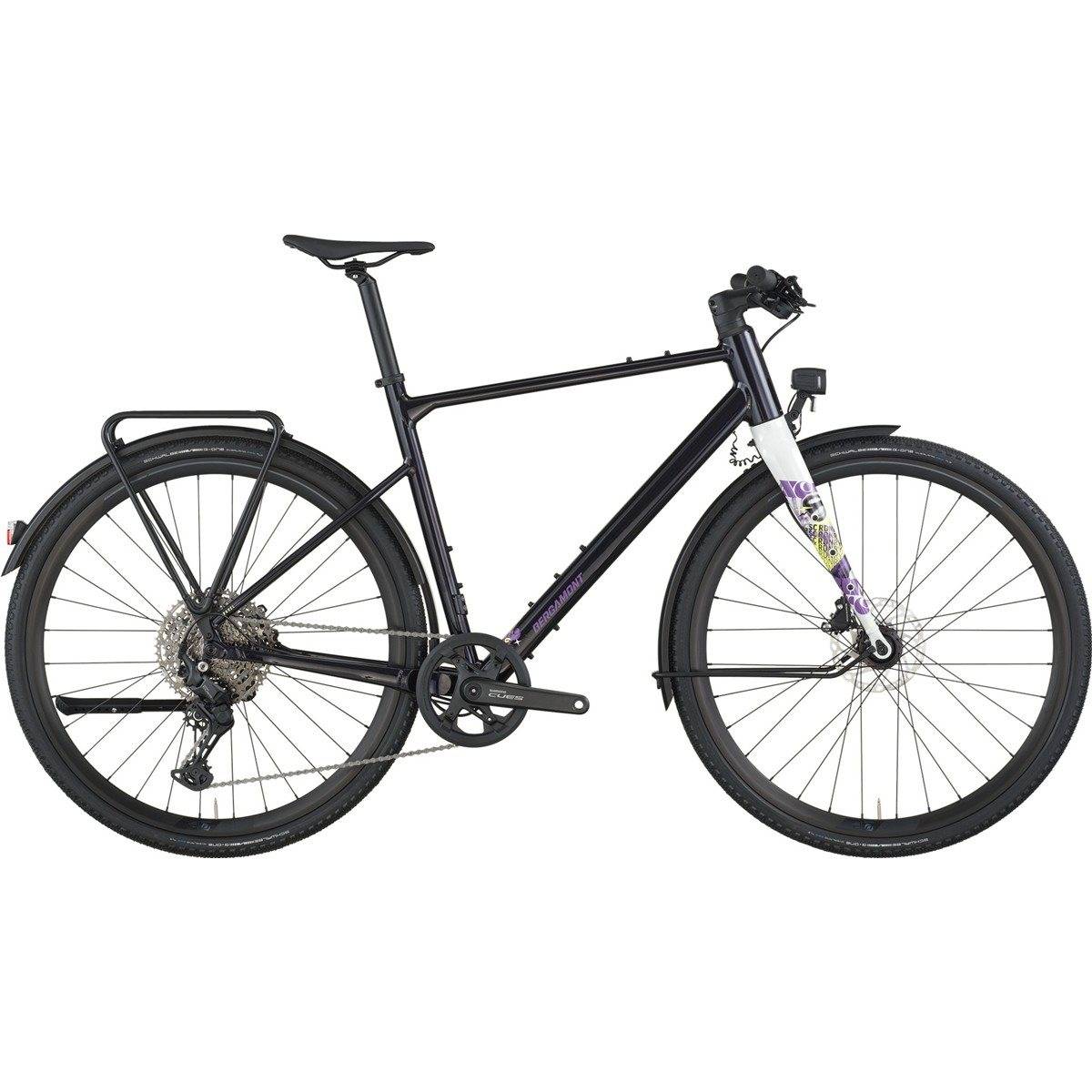 Gravel Bike Bergamont Grandurance FB 10 EQ Black/Purple - Svart/Lila (XXL)