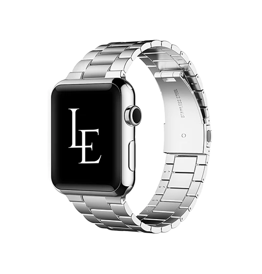 Apple Watch (42/44/SE/45/46/49mm) - L'Empiri™ Premium 316L Stål Rem - Sølv