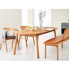Findahls Amalfi spisebord (Massiv smoked eg, 1 tillægsplade - L45 cm)