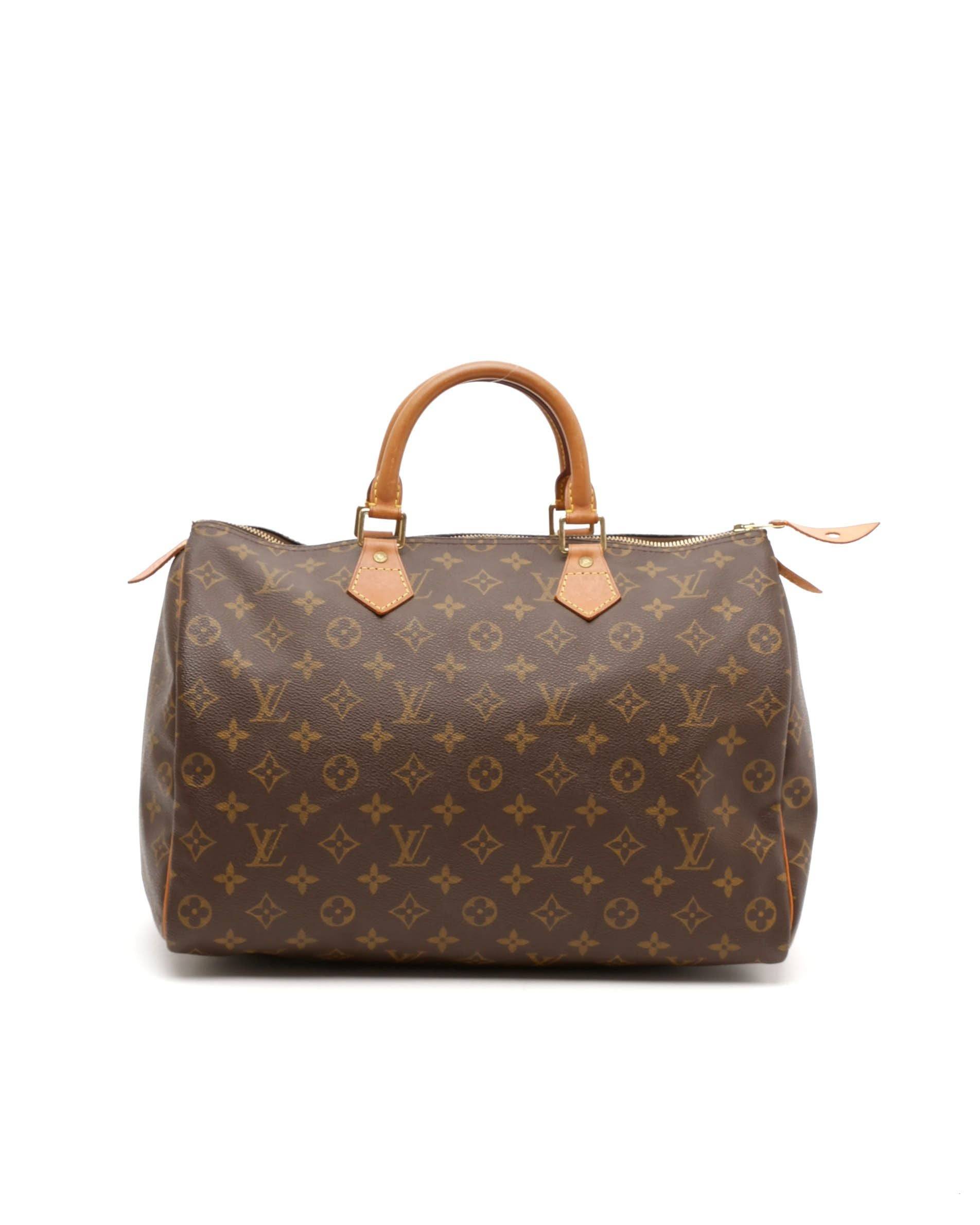 Louis Vuitton Monogram Speedy 35 Bag - Brown - One Size