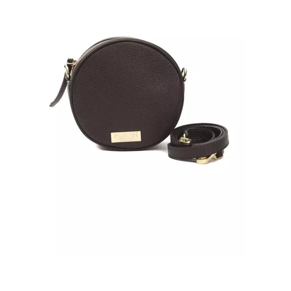 Pompei Donatella Lille Oval Crossbody Taske - Tasker - Dame - Brun - ONE SIZE - Læder