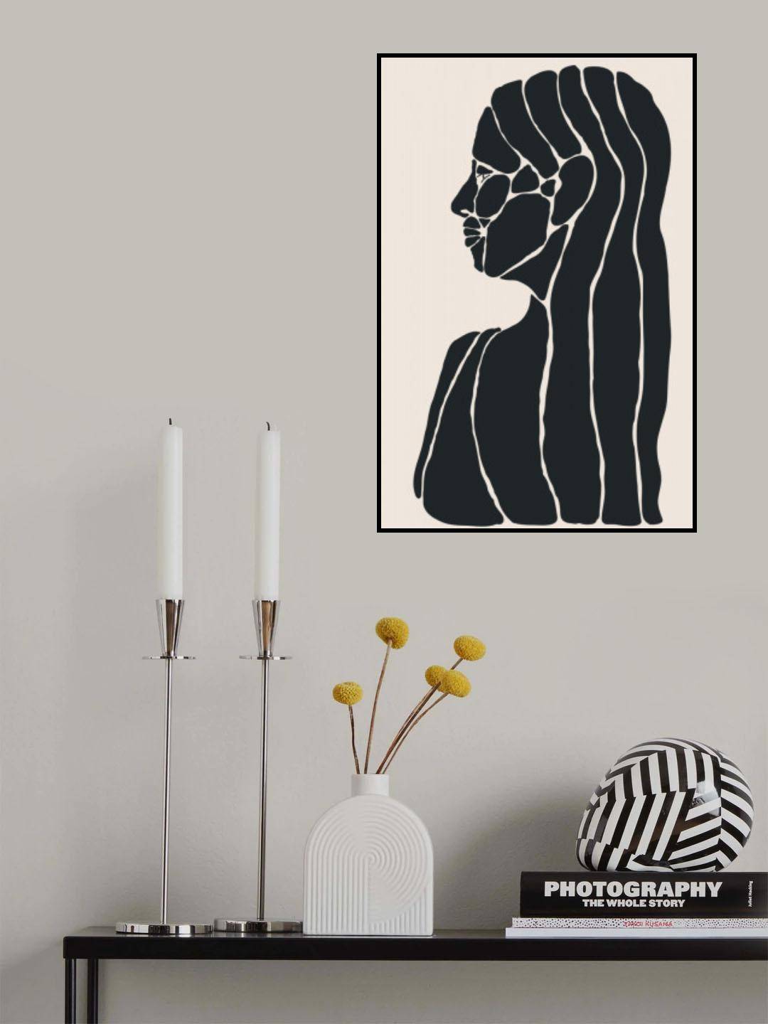 Abstract Faces Set #2 Poster och Canvastavla - Canvas 70x100 cm