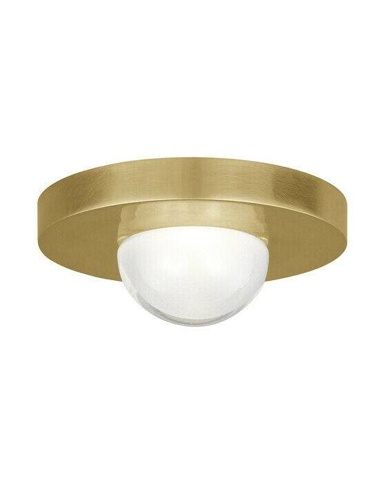 Ebell Mini Flush Mount Natural Brass