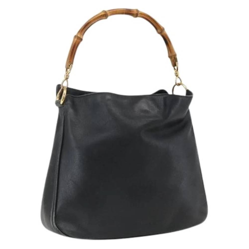 Gucci Vintage Pre-owned Vintage Læder Håndtaske - Vintage - Dame - Sort - ONE SIZE - Læder