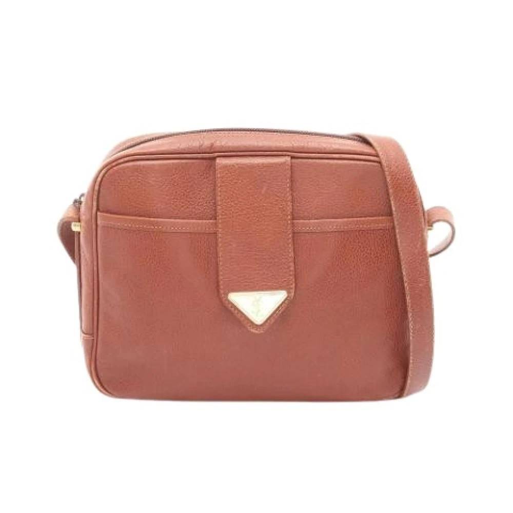 Saint Laurent Vintage Pre-owned Vintage Skuldertaske - Vintage - Dame - Brun - ONE SIZE - Uld