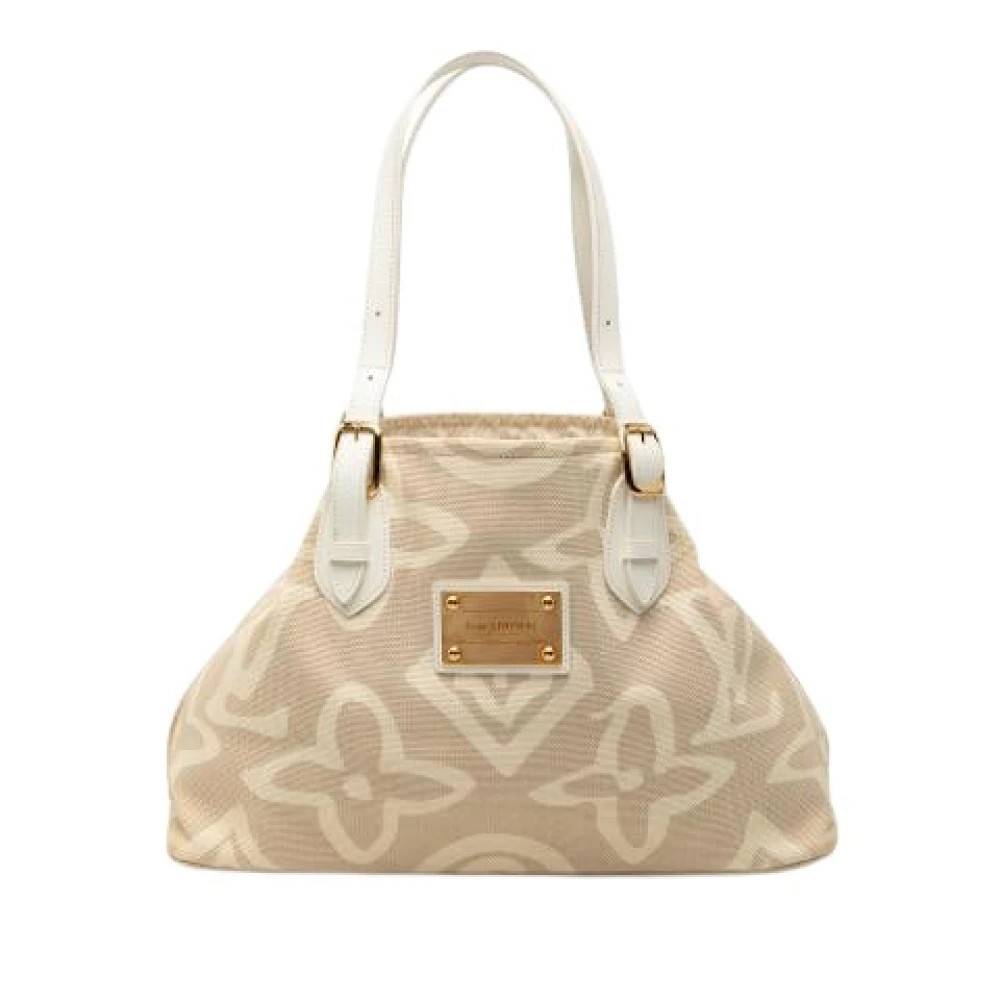 Louis Vuitton Vintage Pre-owned Canvas Tote - Vintage - Dame - Beige - ONE SIZE - Uld