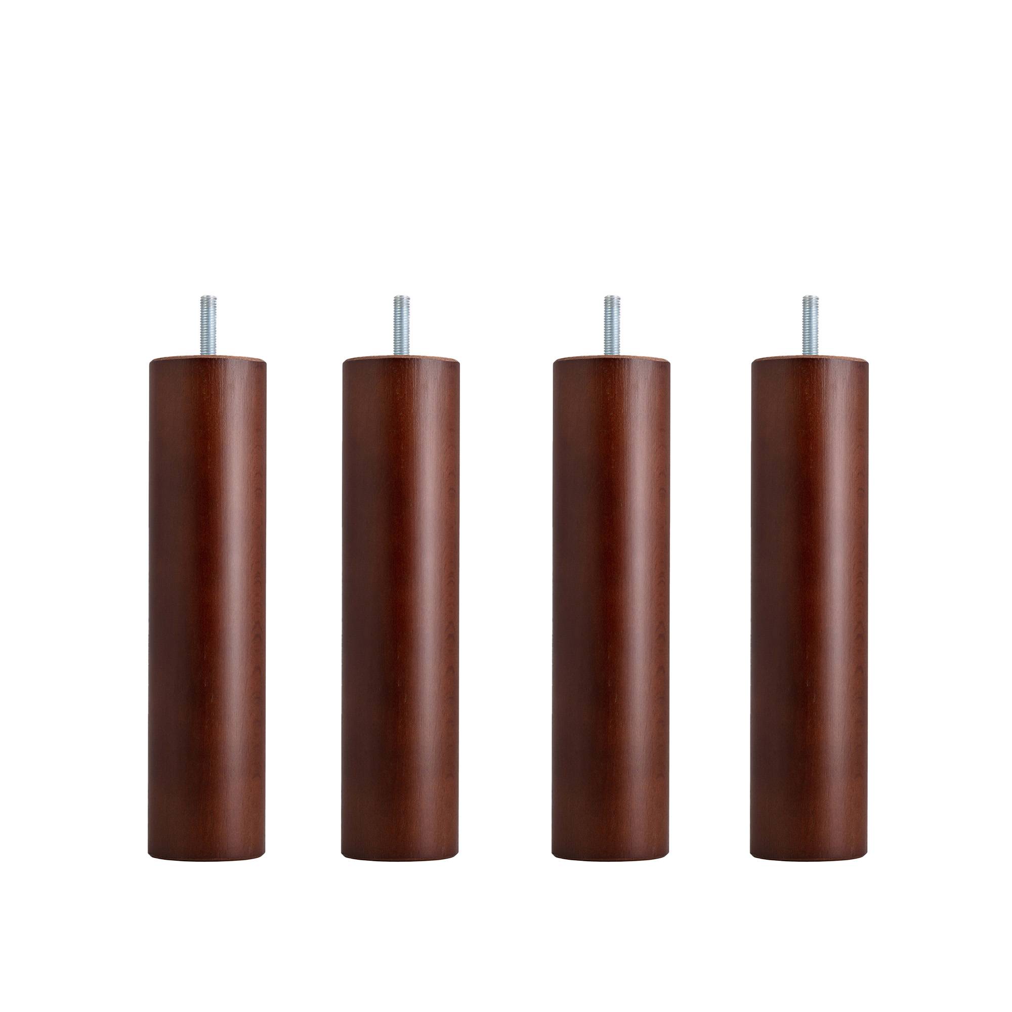 DUX - Dux SC sängben rund mahogany 30 cm 4-pack - Sängben - Träfärgad - Trä