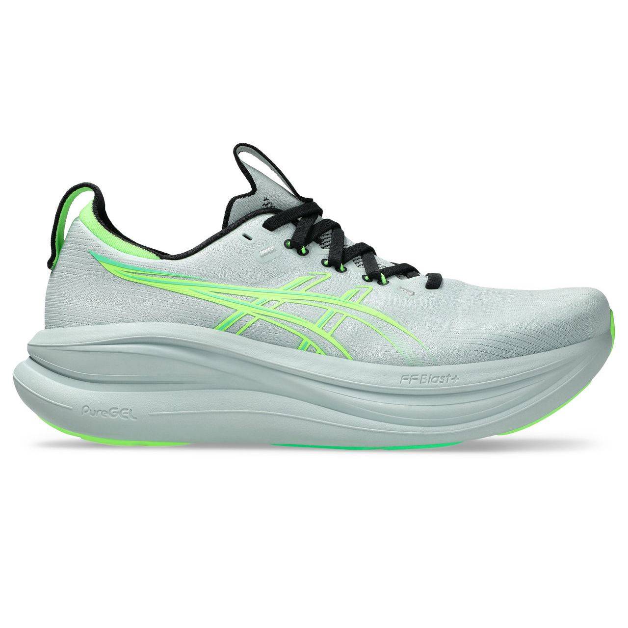Gel-Nimbus 28, Herre, Cold Moss/Illuminate Green - 10.5