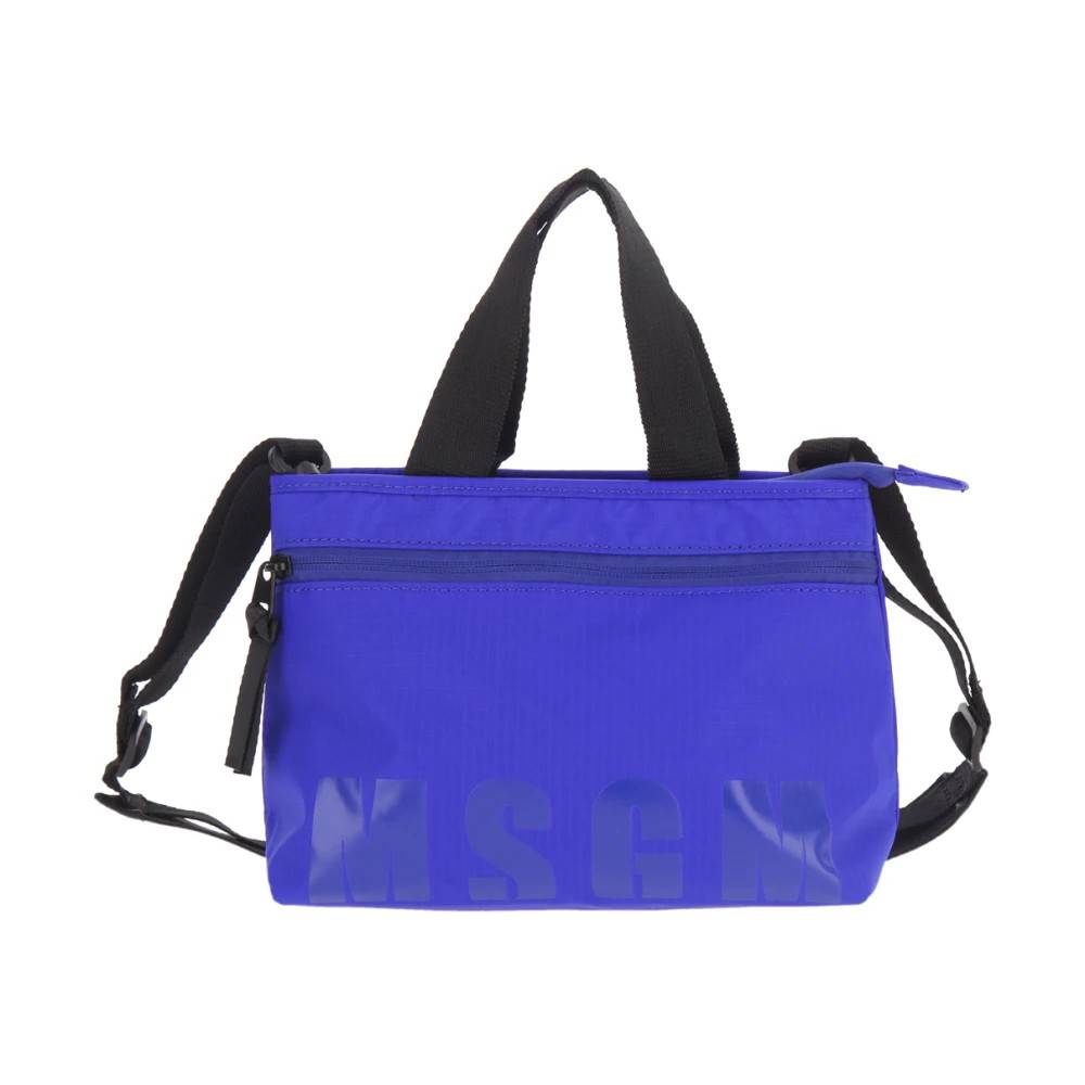 MSGM Mini Tote - Tasker - Dame - Blå - ONE SIZE - Uld