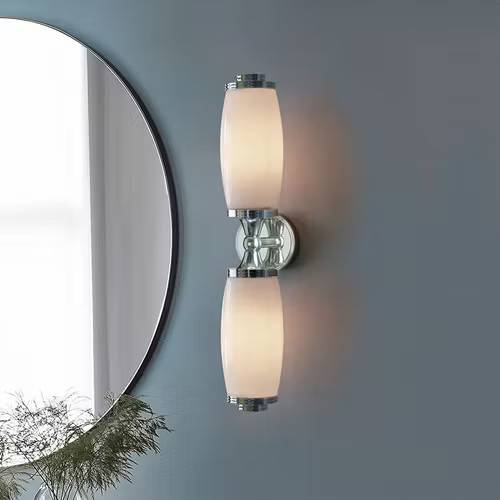 Vägglampa Elstead Lighting Orwell Krom Två Ljuskällor
